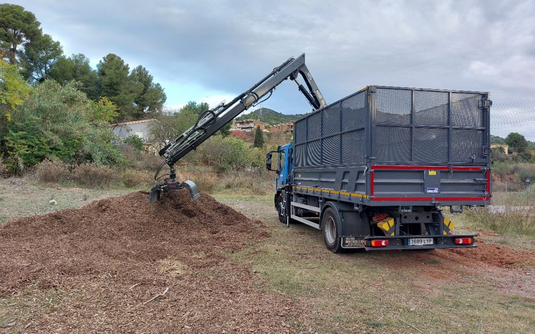 NUEVAS UNIDADES DE GRÚAS ATLAS 126.3E A3L Y VOLQUETE PODA ENTREGADAS A AMBITEC SORIGUÉ Y YA TRABAJANDO